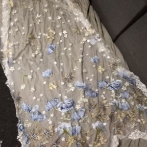 Wedding dress and vail